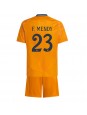 Real Madrid Ferland Mendy #23 Replika Borta Kläder Barn 2024-25 Kortärmad (+ byxor)